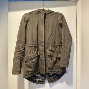 Olive Green Women's Parka Jacket